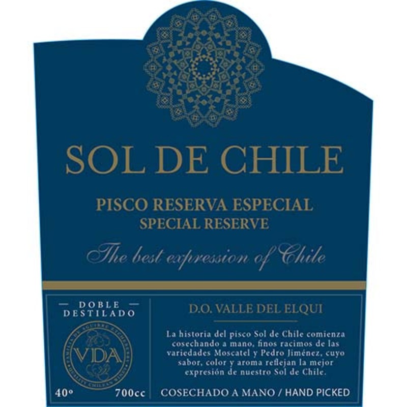 Sol De Chile Pisco Reserva Especial 700ML BTL