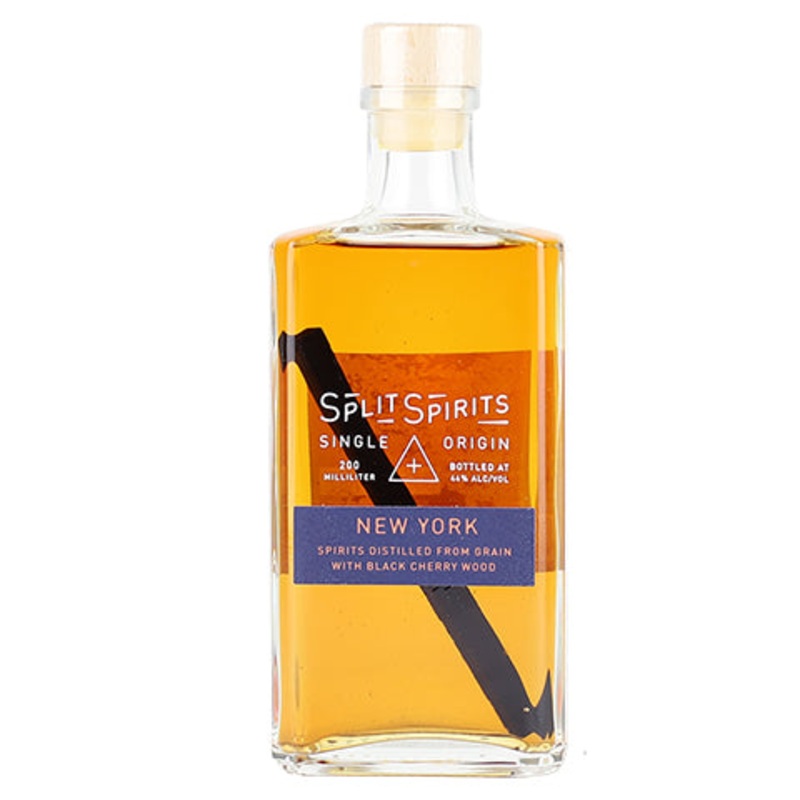 Split Spirits ‘New York’ Spirit Aged w/ Black Cherry Wood 200ML BTL