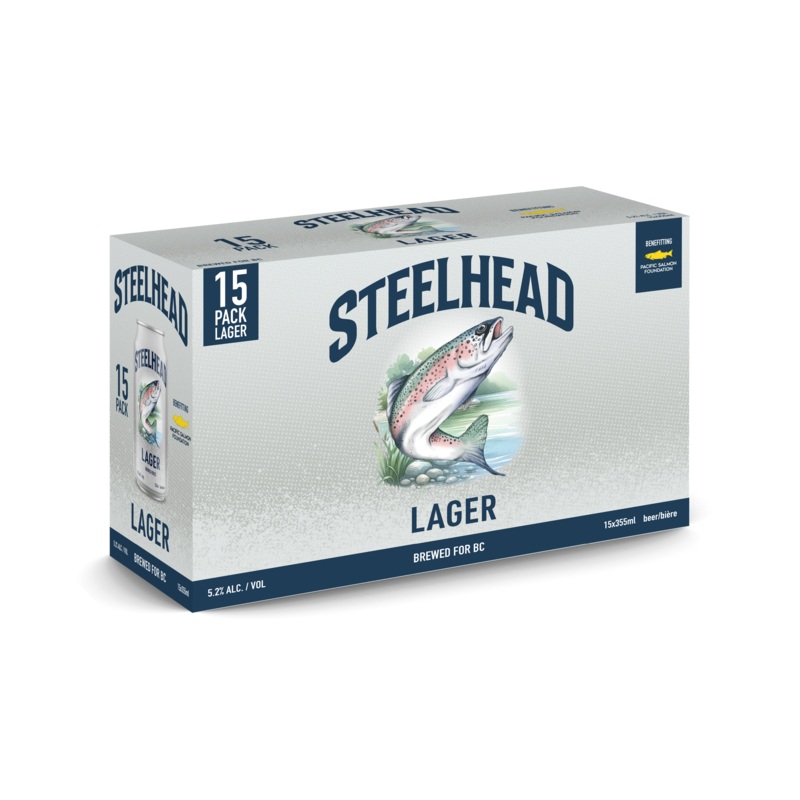 STEELHEAD LAGER 355ML 15PK CAN @ Kelowna [1057666] 5325 ml