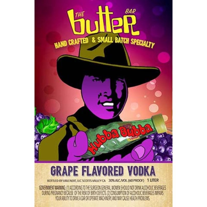 The Butter Bar Hand Crafted Grape Flavored Vodka 1L BTL