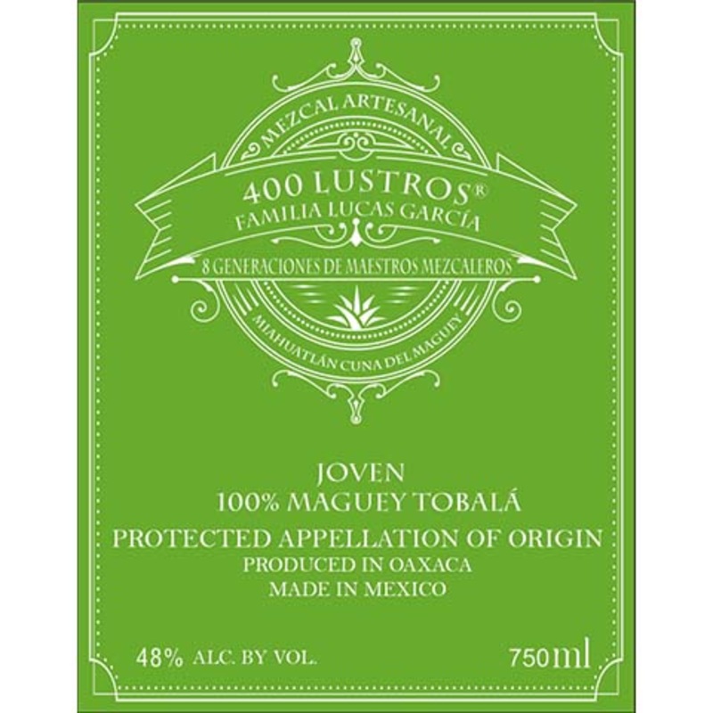 400 Lustros Tobala 750ML BTL