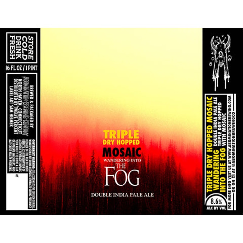 Abomination Wandering Into The Fog DIPA (Mosaic) 16OZ SINGLE CAN