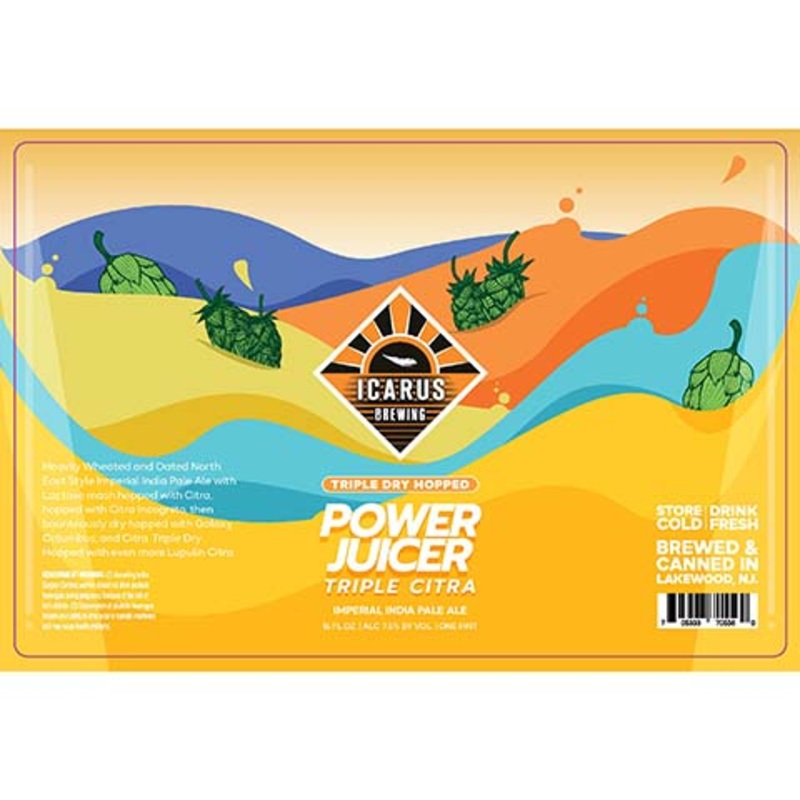 Icarus TDH Power Juicer Triple Citra Imperial IPA 16OZ SINGLE CAN
