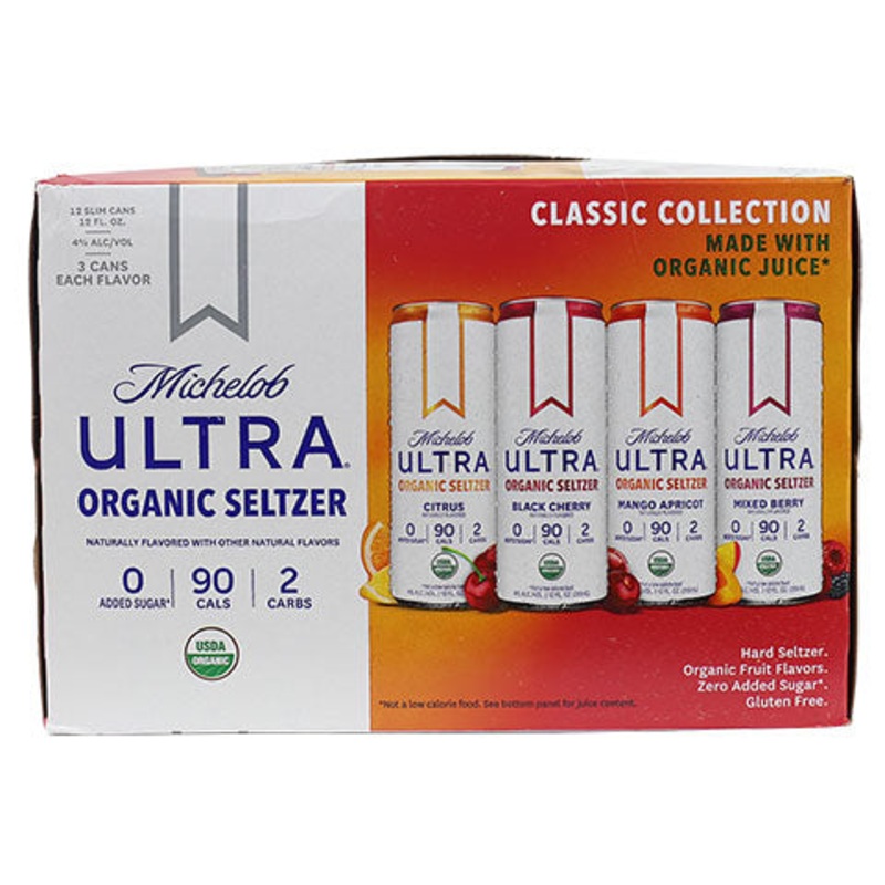 Michelob Ultra Organic Seltzer Classic Collection 12PK 12OZ CAN