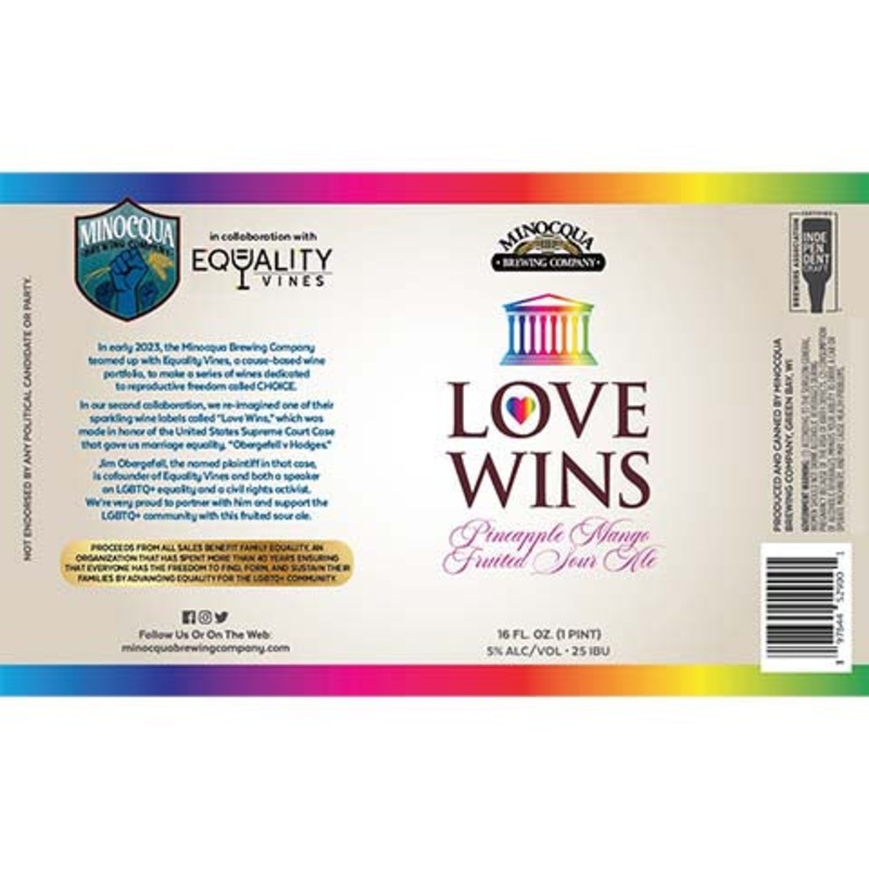 Minocqua Love Wins Sour 16OZ SINGLE CAN