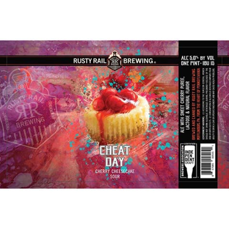 Rusty Rail Cheat Day Cherry Cheesecake Sour 16OZ SINGLE CAN