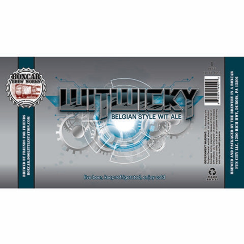 Boxcar Witwicky Belgian Style Wit Ale 16OZ CAN