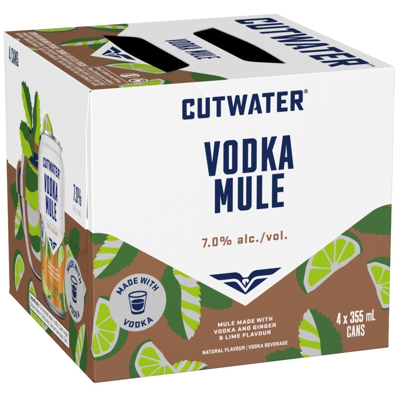 CUTWATER VODKA MULE 355ML 4PK CAN @ Sage Hill [1055774] 1420 ml