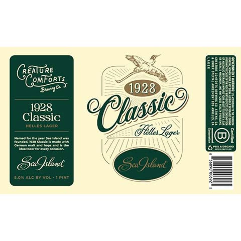 Creature Comforts 1928 Classic Helles Lager 16OZ SINGLE CAN