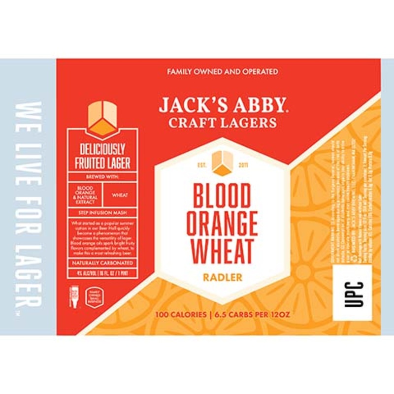 Jack’s Abby Blood Orange Wheat Radler 16OZ SINGLE CAN