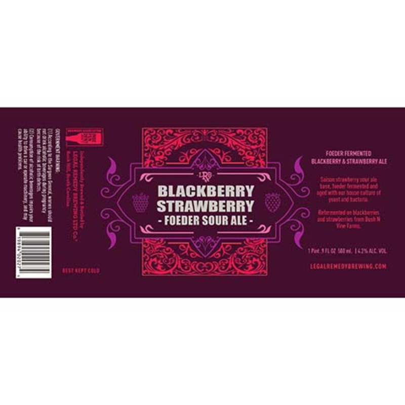 LRB Blackberry Strawberry Foeder Sour Ale 500ML BTL