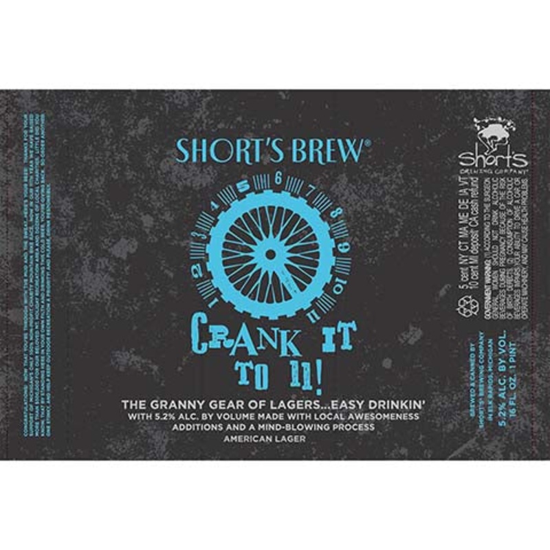 Short’s Brew Crank It to 11! American Lager 16OZ SINGLE CAN
