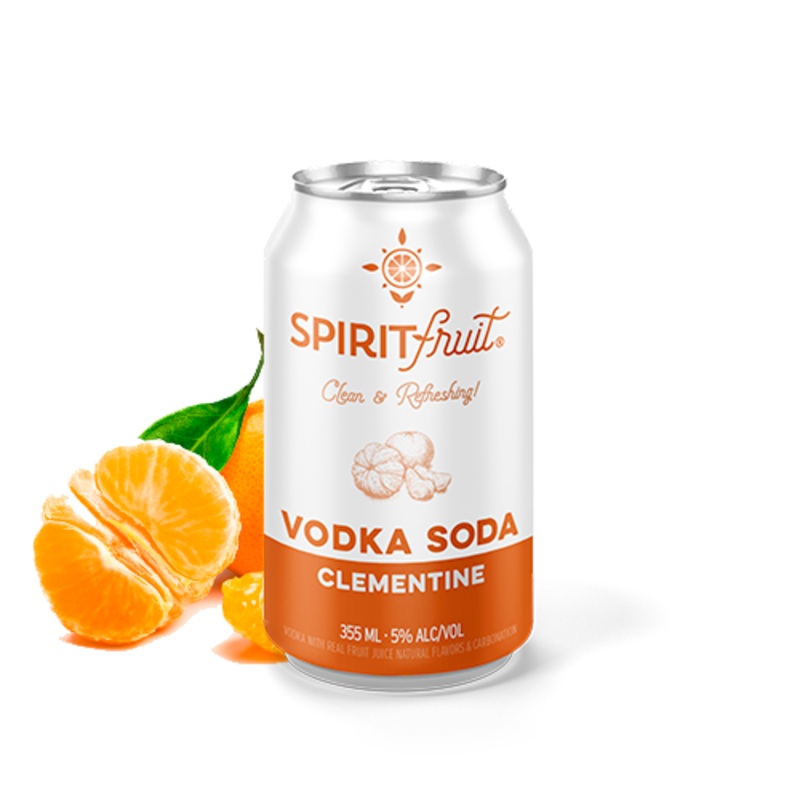 Cocktail Spirit Fruit 4pk Clementine Vodka Soda