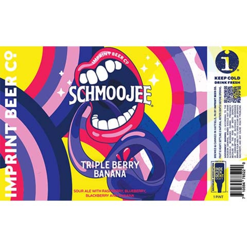 Imprint Schmoojee Triple Berry Banana Sour 16OZ SINGLE CAN