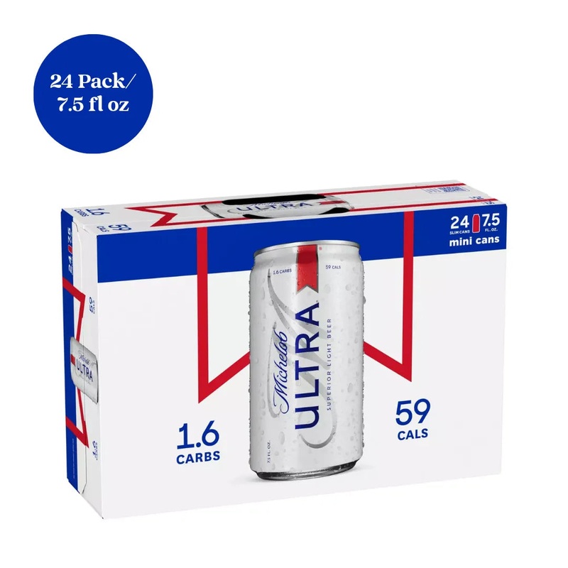 Michelob Ultra Superior Light Lager Beer 24pk 7.5 fl oz Mini Cans