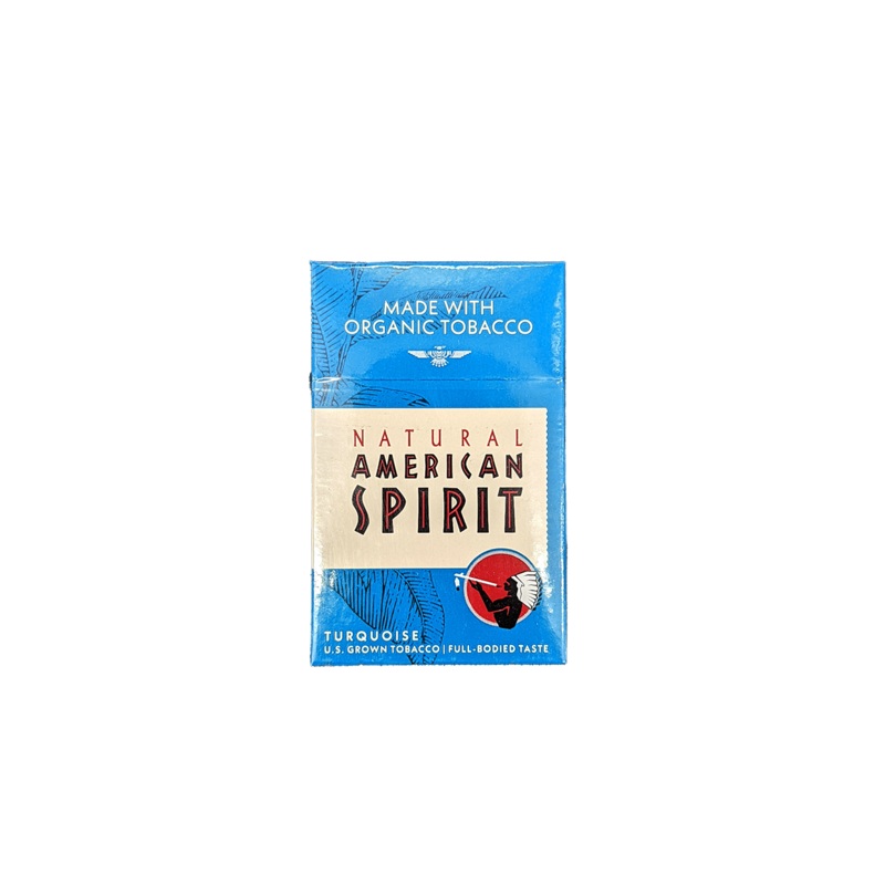 American Spirit Turquoise Carton