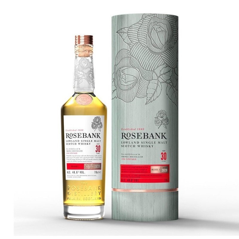 Rosebank 30 Year Old Lowland Single Malt Scotch Whisky 750ML BTL