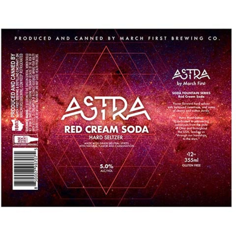Astra Red Cream Soda Hard Seltzer 12OZ SINGLE CAN