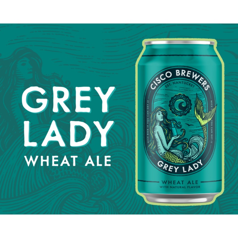 Beer Cisco Brewers 4pk 16oz Cans Grey Lady 04951