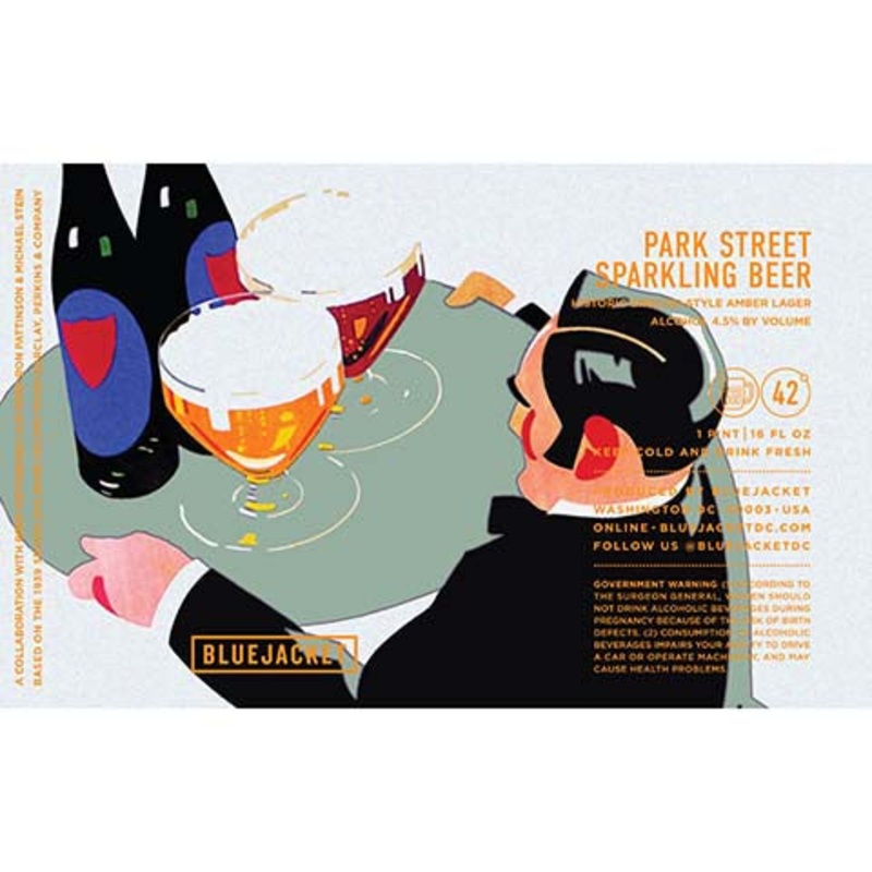 Bluejacket Park Street Sparkling Beer Lager 16OZ SINGLE CAN