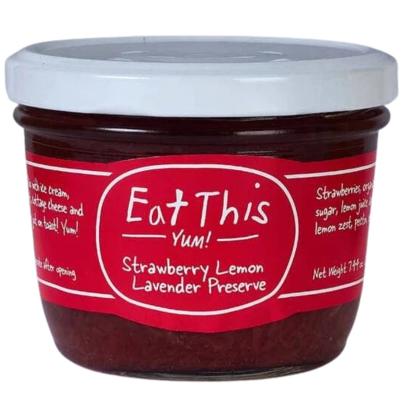 Eat This Yum: Strawberry Lavender Lemon Zest Preserves