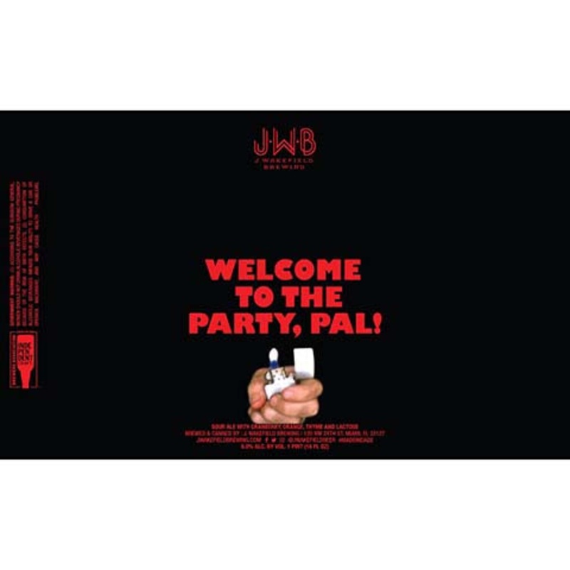 J. Wakefield Welcome To The Party, Pal! Sour Ale 16OZ SINGLE CAN