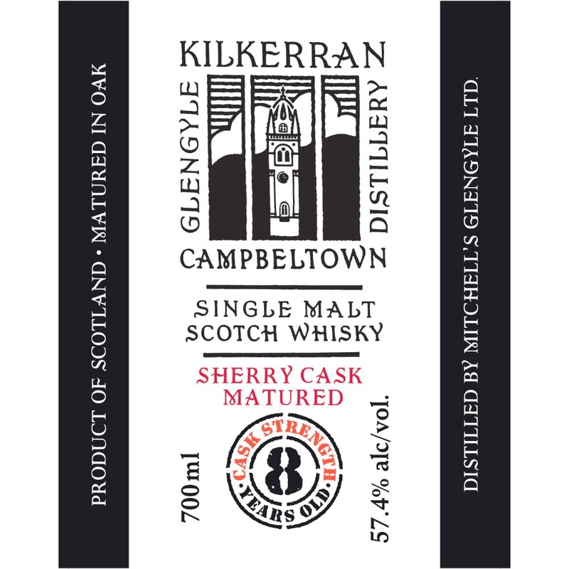 Kilkerran 8 Year Old Cask Strength Sherry Cask Matured 57.4 Proof