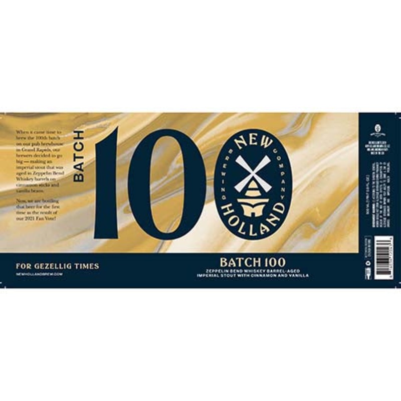 New Holland Batch 100 Imperial Stout 500ML BTL