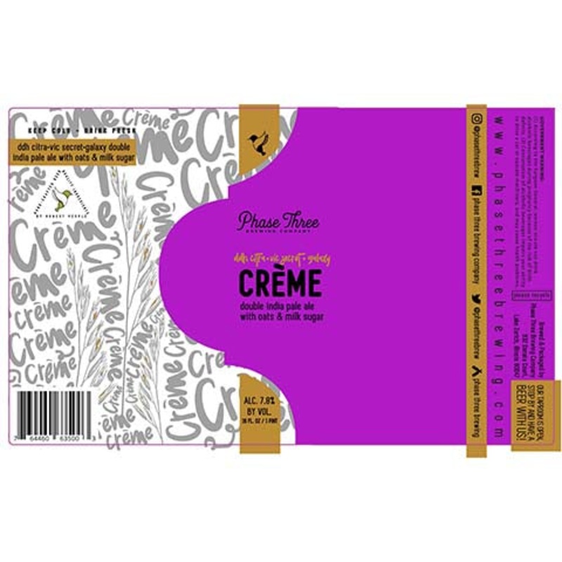 Phase Three Creme DIPA 16OZ SINGLE CAN
