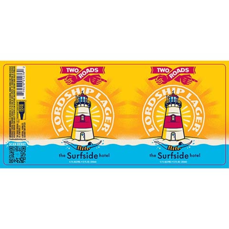 Two Roads Lordship Lager 12OZ SINGLE CAN