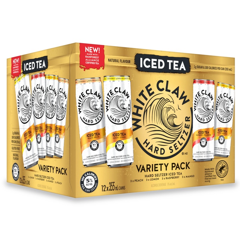 WHITE CLAW HARD SELTZER ICED TEA MIXER 355ML 12PK CAN @ Red Deer [1038925] 4260 ml