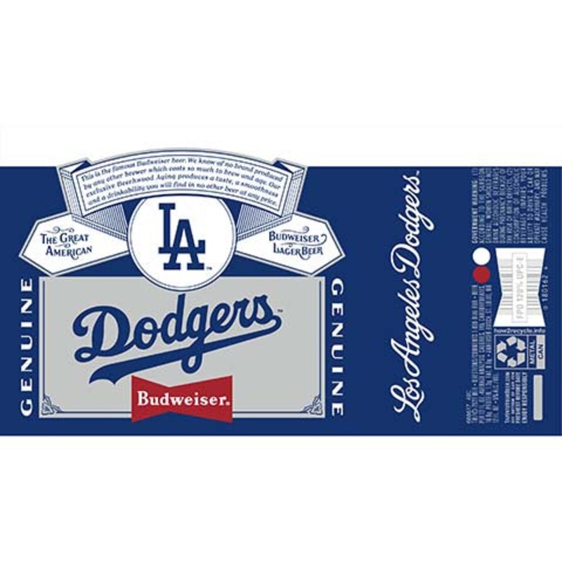 Budweiser LA Dodgers 12OZ SINGLE CAN