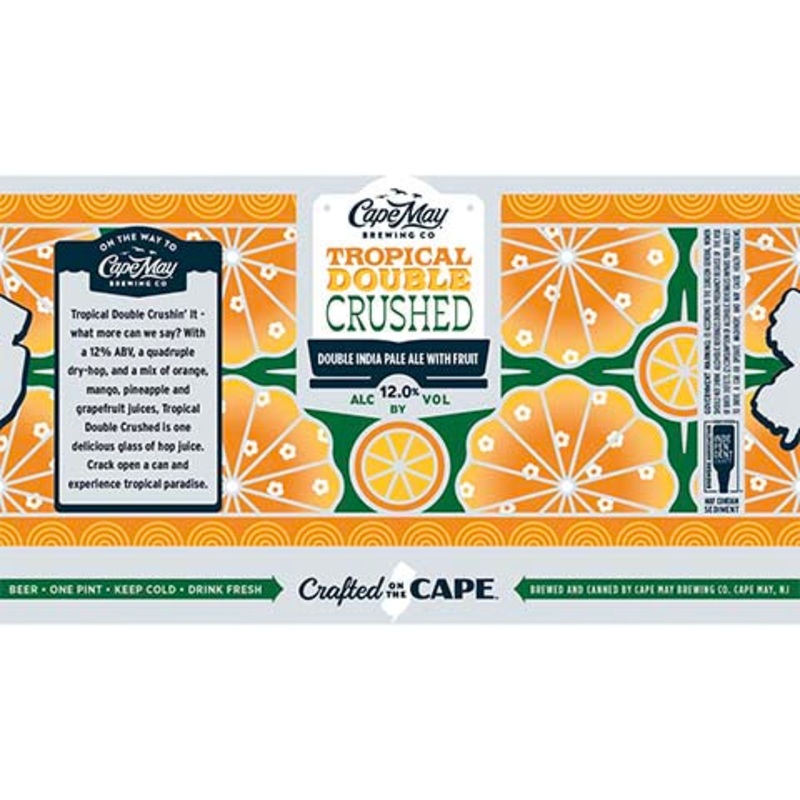 Cape May Tropical Double Crushed DIPA 16OZ SINGLE CAN