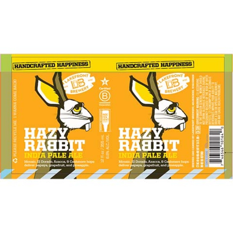 Lakefront Hazy Rabbit IPA 12OZ SINGLE CAN