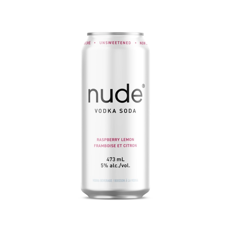 NUDE VODKA SODA RASPBERRY LEMON 473ML CAN @ Red Deer [1056373] 473 ml