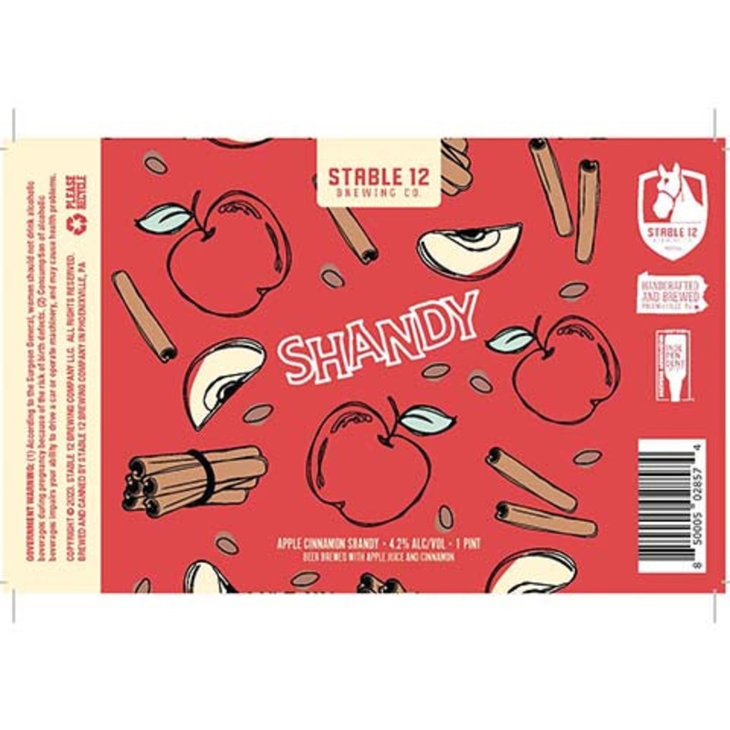 Stable 12 Apple Cinnamon Shandy 16OZ SINGLE CAN