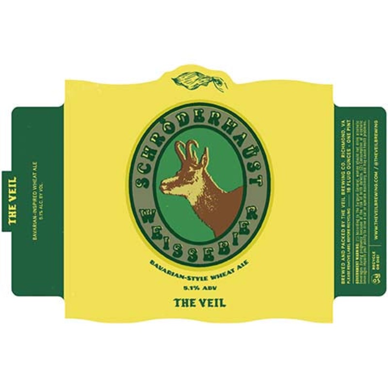 The Veil Schroderhaust Weissebier 16OZ SINGLE CAN
