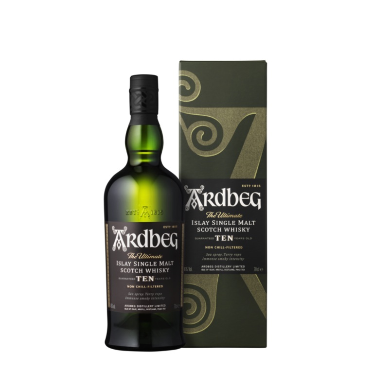 ARDBEG SINGLE MALT SCOTCH 10 YR 92 W/ GIFT BOX 750ML 750ML
