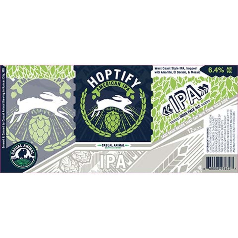 Casual Animal Hoptify IPA 12OZ SINGLE CAN