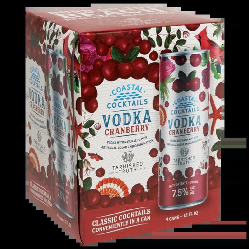 Cocktail Coastal Cocktails 4pk Vodka Cranberry