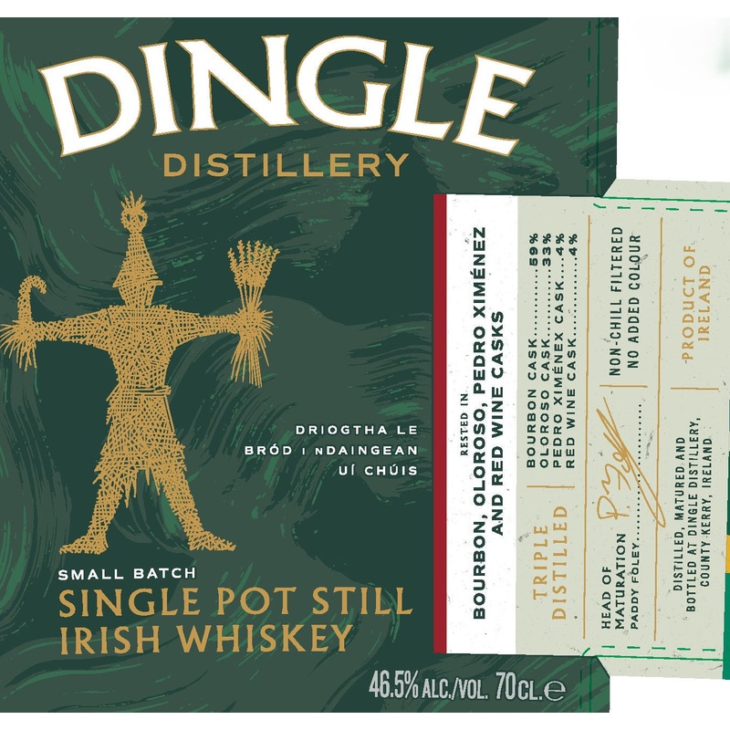Dingle Single Pot Still Irish Whiskey Small Batch 700mL
