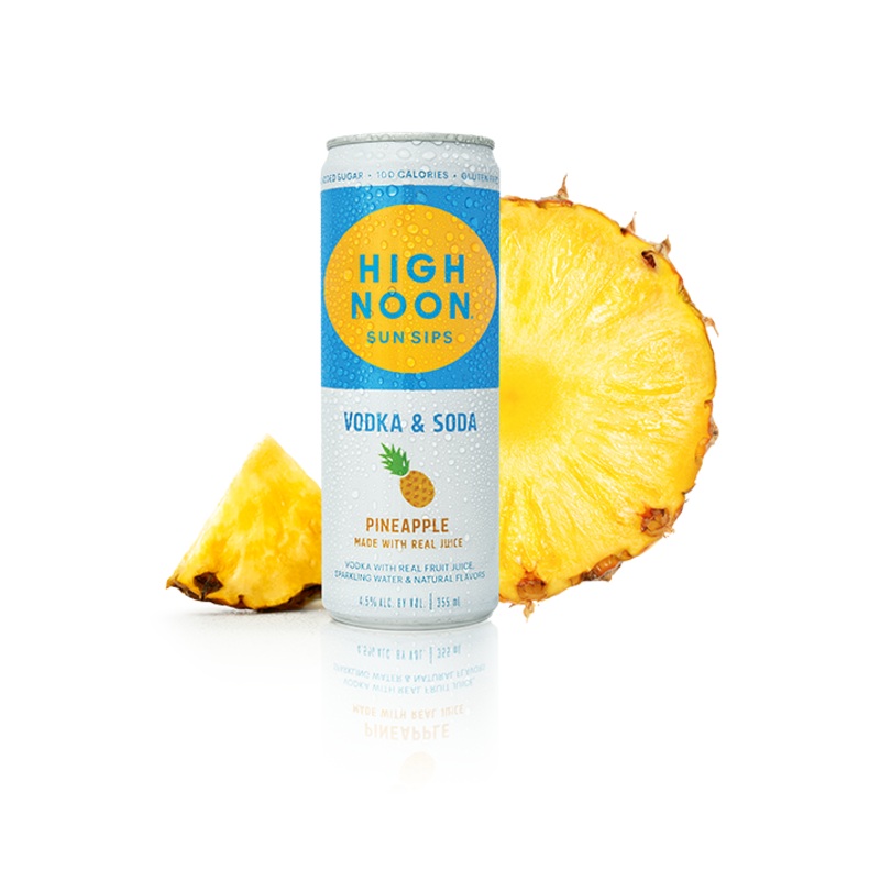 High Noon Vodka & Soda Pineapple – 4pk cans