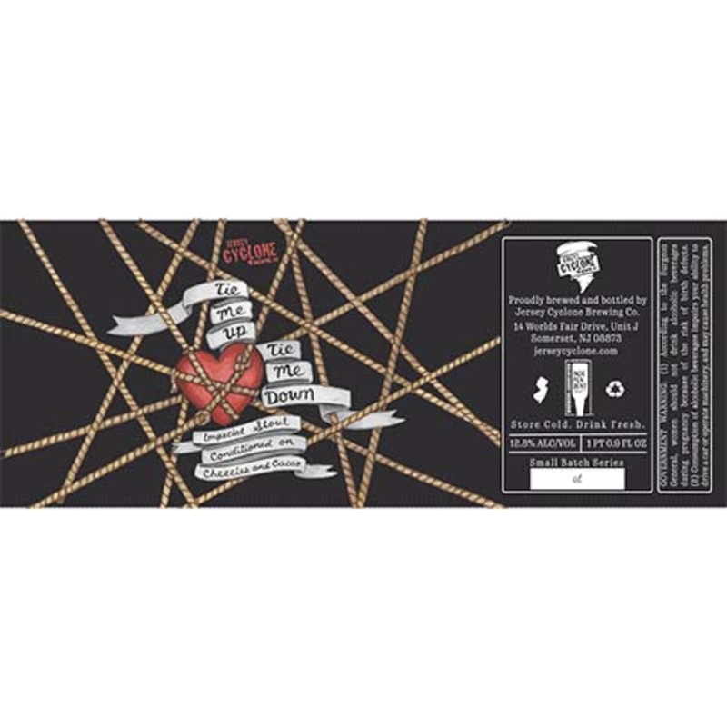 Jersey Cyclone Tie Me Up Tie Me Down Imperial Stout 500ML BTL