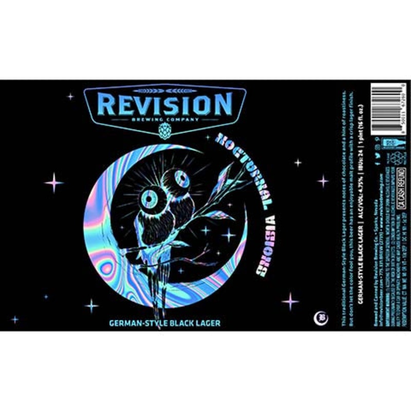Revision Nocturnal Visions German Black Lager 16OZ SINGLE CAN