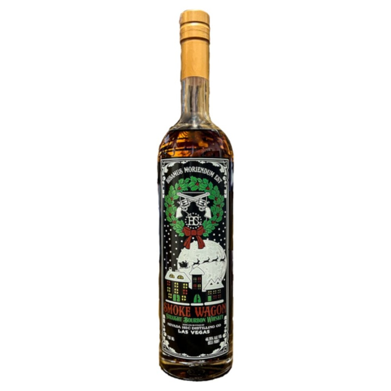 Smoke Wagon Straight Bourbon Christmas 2023 Limited Edition Single Bottle