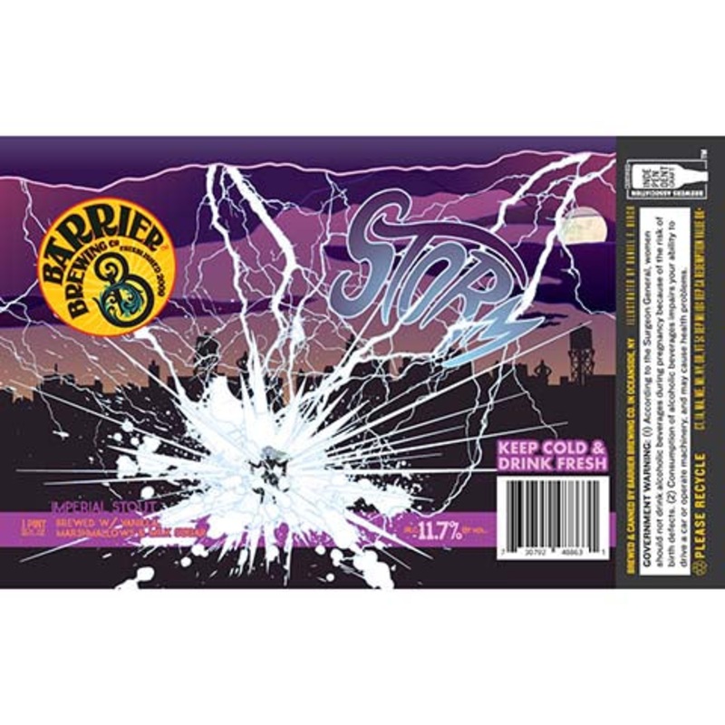 Barrier Storm Imperial Stout 16OZ SINGLE CAN