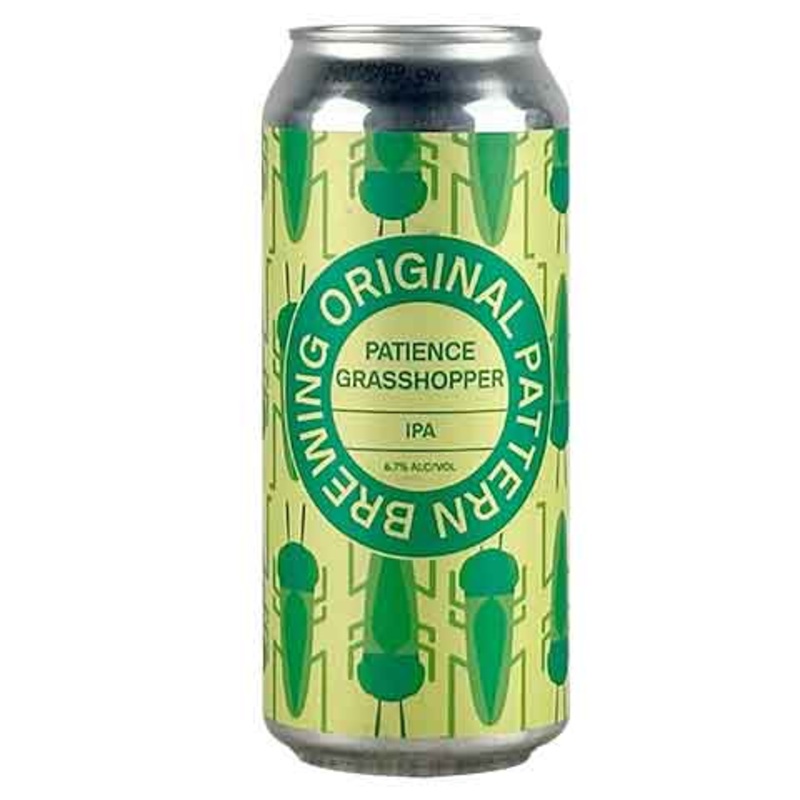 Original Pattern  Patience Grasshopper IPA 16OZ SINGLE CAN