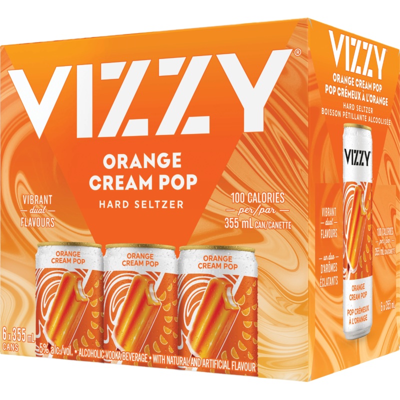 VIZZY HARD SELTZER ORANGE CREAM POP 355ML 6PK CAN @ St. Albert [1056057] 2130 ml