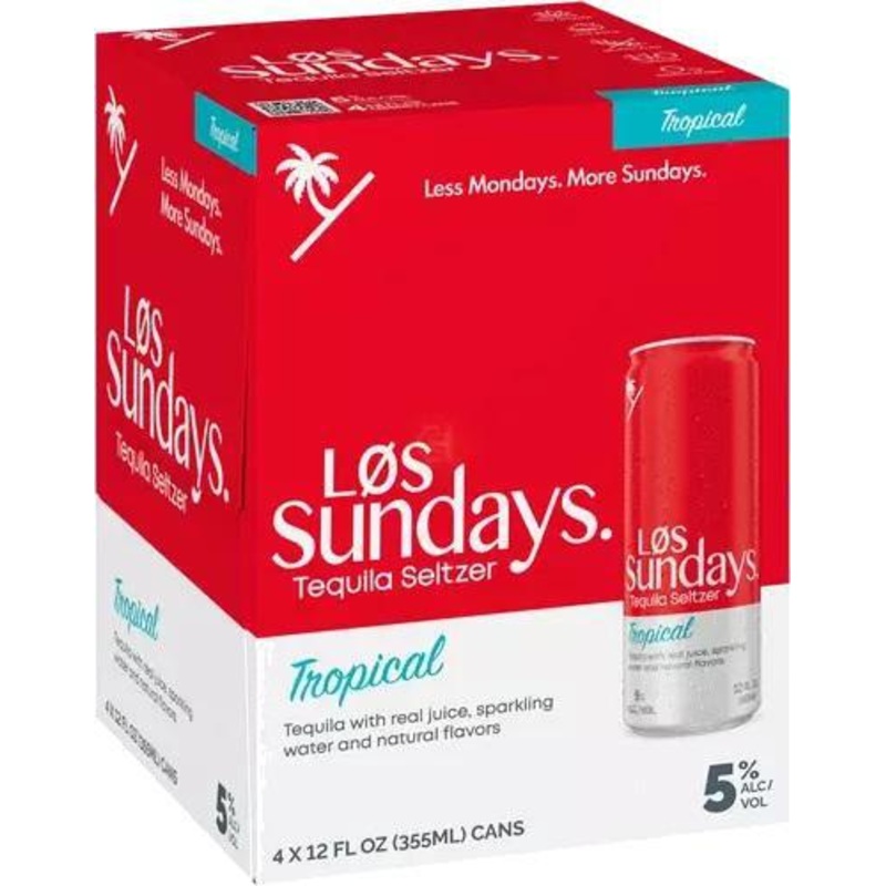 Cocktail Los Sundays 4pk Tequila & Tropical