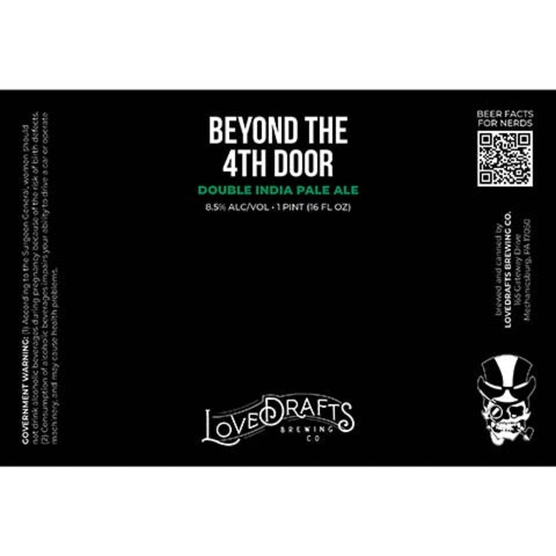 Lovedrafts Beyond The 4th Door DIPA 16OZ SINGLE CAN